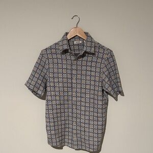 Men's ROWM Blue Patterned Shirt